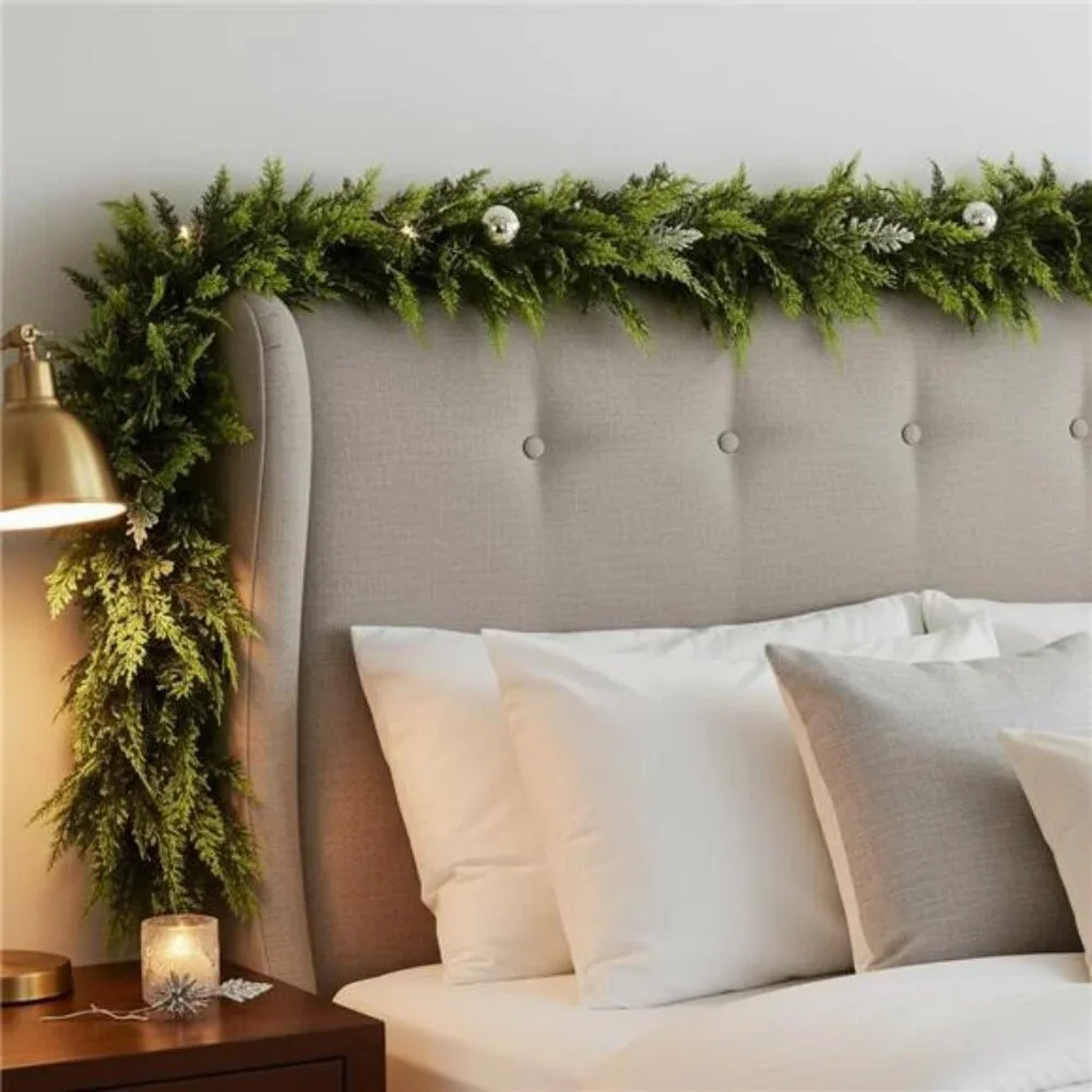6 FT Christmas Cedar Garland Real Touch Soft & Thickness Greenery Pine Garland